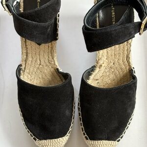 Diane Von Furstenberg Black and Tan Espadrilles